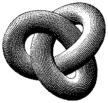 Non-graphic browser: you are missing Escher's woodcut of a trefoil knot:
